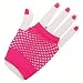80's Neon Pink Short Fishnet Adult Gloves Adult