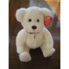 31qLvSpn6WL Adorable White Teddy Bear Plush Stuffed Animal