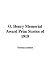 Book O. Henry Memorial Award Prize Stories of 1919