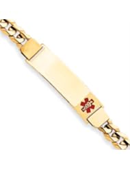 8 Inch 14k Gold Medical Jewelry Bracelet