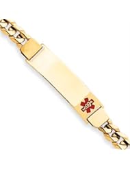 7 Inch 14k Gold Medical Jewelry Bracelet