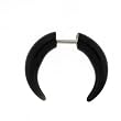 Fake Acrylic Pinchers - BLACK 16g Wire - 2 Gauge Pincher - Sold as a Pair