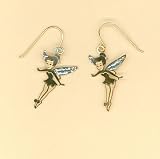 14Kt Gold Disney Fairies Tinkerbell Drop Earrings Jewe