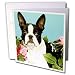 Dogs Boston Terrier - Emma Boston Terrier - Greeting Cards-12 Greeting Cards with envelopes