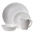 Corelle Livingware Winter Frost 16-Piece Dinnerware Set, Service for 4