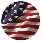 America in Motion Salad Plate by Arkansas Flag and Banner