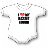 I Love My Basett Hound Baby Ultrasoft Onesie