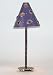Purple Jeweled Shaded Metal Accent Table Lamp