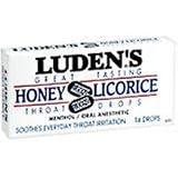 Ludens Great Tasting Throat Drops with Honey Licorice Flavor - 14 Drops / Box, 20/Case