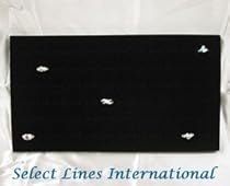 NEW Black 72 Slot Ring Foam Pad Tray Jewelry Display !!