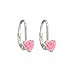 Disney Princess Sterling Silver Pink Heart Cubic title=