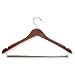 Honey-Can-Do HNGZ01265 Contoured Suit Hangers with Locking Bar, 6-Pack, Cherry
