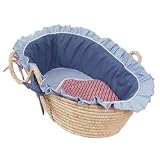 Blue Plaids Moses Basket