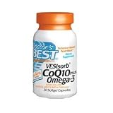 Doctors Best Vesisorb CoQ10 Plus Omega 3 Softgel Capsules, 30-Count