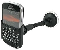 Made To Measure Suction Mount Holder & Car Charger Kit For BlackBerry 9000 Bold