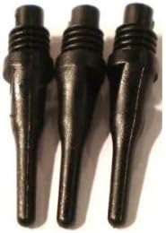 100 Short Soft Dart Tips Tufflex Stubby Black Points 2ba Shafts Flights darts