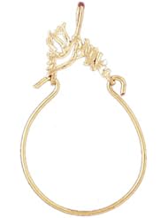 Dazzlers Solid 14k Gold Love Bird Charm Holder Charm Pendant Available in three colors from jewelsberry (weights: 0.9 grams only)