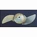 Young T-25W Die Cast Aluminum Trolling Prop High Perf Weedless Model And Clockwise Rotation
