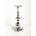- Kerzenleuchter Kerzenst�nder Kerzenhalter Aluminium silber, H�he ca. 22 cm