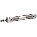 SMC CM2 Series Stainless Steel Air Cylinder, Round body, Double Acting, Integrated Clevis Mounting, Switch Ready, Cushioned