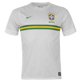 2013-14 Brazil Nike Pre-Match Training Jersey (White)