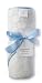 SwaddleDesigns Organic Cotton Hooded Towel - Pastel Blue Mod Circles on Ivory