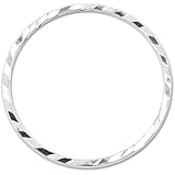Beadalon Quick Links Round 20mm Diamond Cut Silver, Plated, 10-Piece