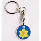 Marie Curie Shopping Trolley Token Keyring.