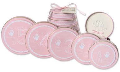 Child to Cherish Handprints Tower Of Time Kit in Pink