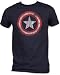 Search : Captain America Star Distressed Logo T-shirt Tee