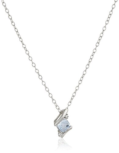 Sterling Silver Created Spinel Pendant Necklace