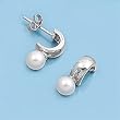 Sterling Silver Earrings - 15 mm x 4 mm