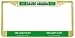 Saudi Arabia Arabian Flag Gold Tone Metal License Plate Frame Holder
