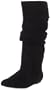 Steve Madden Women's Bonanza Tall Shafted Flat Boot,Black Suede,6.5 M US