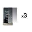 Variety 3 Pack of Premium Reusable Screen Protectors Microsoft Zune HD 16 GB / 32 GB Platinum (Crystal Clear / Mirror / Privacy)