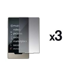 Variety 3 Pack of Premium Reusable Screen Protectors Microsoft Zune HD 16 GB / 32 GB Platinum (Crystal Clear / Mirror / Privacy)