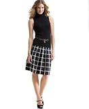 MICHAEL Michael Kors Petite Sleeveless Turtleneck & Pleated Skirt