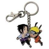 NARUTO SHIPPUDEN NARUTO VS SASUKE METAL KEYCHAIN GE3793