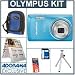 Olympus Stylus 5010 Digital Camera Kit,- Blue - with 8GB SD Memory Card, Camera Case, Table Top Tripod, Spare LI-42B Type Lithium-ion Battery, EZ Digital Photography Guide Card