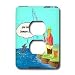 Londons Times Fish Fishing Deep Beneath Cartoons - Caviar Emptor Let The Fisherman Beware - Light Switch Covers - 2 plug outlet cover Image