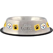 NEW! 32oz Pittsburgh Steelers Stainless Steel Pet Bowl