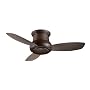 Minka-Aire Fans F518-ORB 44" Concept II Contemporary Flush Mount Bronze Ceiling Fan w Lgt & Remote