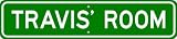 TRAVIS ROOM SIGN - Personalized Gift Boy or Girl, Aluminum