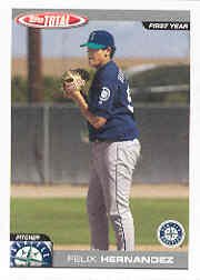 2004 Topps Total #842 Felix Hernandez FY RC - Seattle Mariners (RC - Rookie Card) (Baseball Cards)