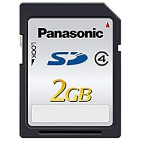 Panasonic 2GB SD�J�[�h RP-SDLO2GC1K Class4 ���[�J�[���K�i �p�b�P�[�W�i �p�i�\�j�b�N��