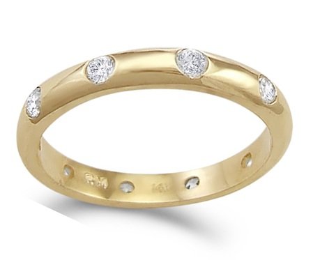 Cheap CZ Eternity Wedding Ring 14k Yellow Gold Anniversary Band (1/2 Carat) Cheap CZ Eternity Wedding Ring 14k Yellow Gold Anniversary Band (1/2 Carat)