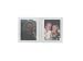 Milestone Mini Twin Photo Frame - Silver