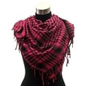 100% Super Soft Houndstooth Square Scarf Kaffiyah Keffiyeh