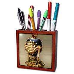 Faberge� Eggs - Photo Cuckoo - Tile Pen Holders-5 inch tile pen holder