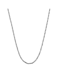 14 Karat White Gold Twisted Box Chain (0.7 mm Thick, 18 inch)